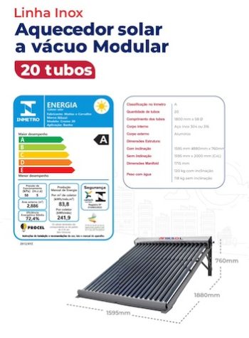 Aquecedor 20 tubos